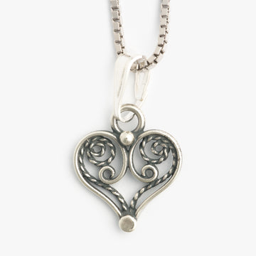 Small Heart Necklace by Sylvsmidja